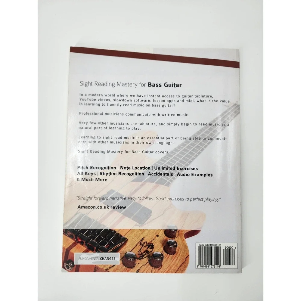 Sight Reading Mastery for Bass Guitar Joseph Alexander Music Instruction Book